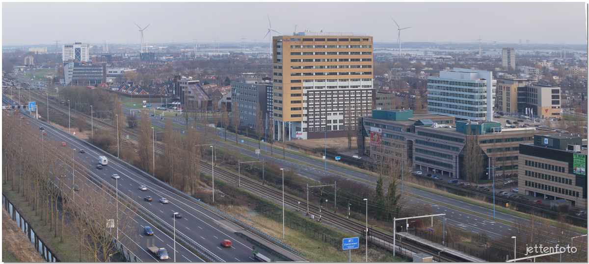 Zoetermeer van bovenaf bekeken.